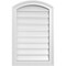 Ekena Millwork Arch Top Surface Mount PVC Gable Vent: Non-Functional, w/2"W x 1-1/2"P Brickmould Frame, 18"W x 26"H GVPAR18X2602SN - alternate 1